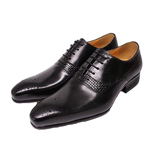Zapatos Oxford de hombre ARRISTA DE LOS CORRESAS estilo Brogue con tacón bajo de bloque