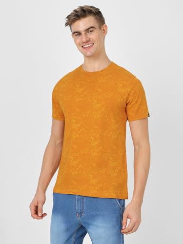 Image of Urbano Fashion Men's Printed Half Sleeve Slim Fit Cotton T-Shirt