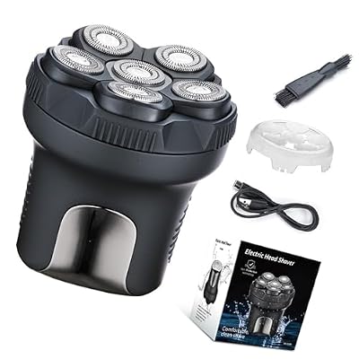 6 in 1 Cordless Hair Clippers Shaver 6 Floating Hair Trimmer Wet Dry Beard Trimmer for Men Rechargeable Cordless Shaver