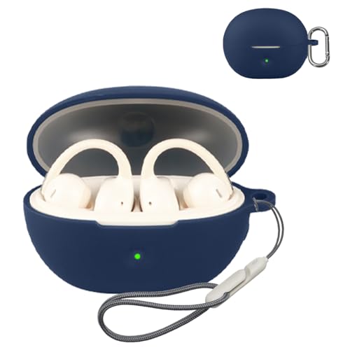 For Baseus Bowie MC2 Air �P�[�X�ی�J�o�[ �ی�P�[�X �V���R���P�[�X SpinoArmor �����[�d�\ �S�ʕی� �����h�~ �L�Y�h�~ �ϏՌ� �h�o �y�� ���[ �J���r�i�t�� Baseus Bowie MC2 Air�Ή��i�u���[�j