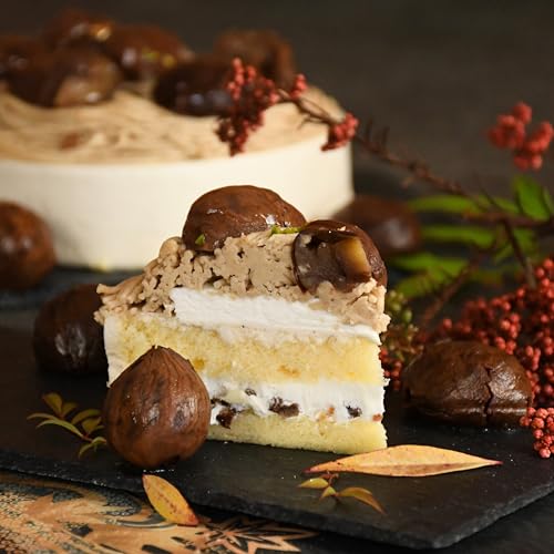 魔法洋菓子店ソルシエ クリスマスケーキ 和栗 モンブラン ホールケーキ 5号 直径16cm の商品画像 1