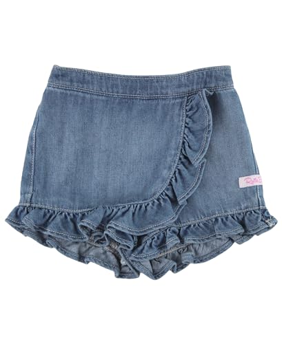 Image of RuffleButts Baby/Toddler Girls Stretch Denim Jean Skirt