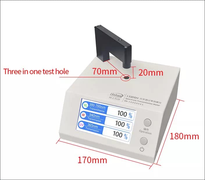 Amazon.co.jp: LS108H スペクトラム伝送メーター テスト用 UV 365nm IR 