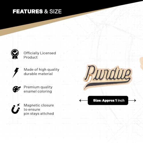 Image of Desert Cactus Purdue University Magnetic Metal Lapel Pin (F) | Officially Licensed PU Purdue Boilermakers Enamel Finish Lapel Pin Formal Wear Bag and Hat Jewelry Tie Track Brooch Pin