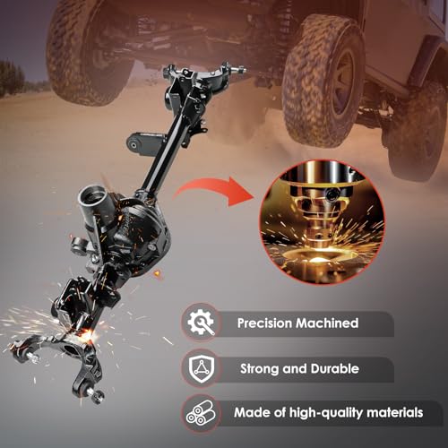 68017174AC Front Axle Housing Assembly Fit for Jeep Wrangler 2007-2017, Jeep Wrangler JK 2018, Fit for Dana 44 only, Replace OE 68017174AC, 68017174AA, 68017174AD - Image 6
