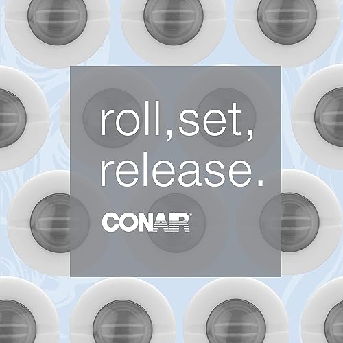 Image of Conair Double Ceramic Hot Rollers for Long,Medium & Short Hair,5 Ceramic Flocked 1-Inch Heated Hair Rollers with Clips,Hot Curlers for Women,Volume & Curls,Dual Voltage,Pink /White,(Pack of 6)