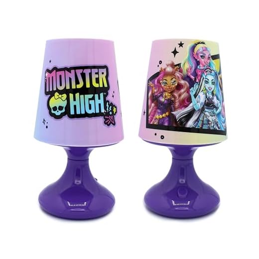 Joytoy Monster High Mini Abat-jour LED dans un coffret cadeau 10 x 10 x 19 cm