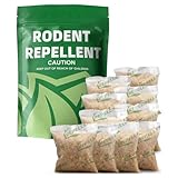 LAQDECDV Rodent Repellent, Mouse Repellent Pouches, Mice Repellent Indoor, Rat Repellant for House, Mice Deterrent, Keep Mice Away, Extra-Strength Peppermint Effective for 80 ft² and 90 days-10P