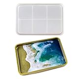 Silikonform Tablett Resin Harz Formen Servierbrett, Gießharz Formen Untersetzer, Rechteckige Silikonform Gießform, Epoxidharz Formen Für DIY Teetablett Obsttablett Kunsthandwerk - 262 X 171 X 27 Mm