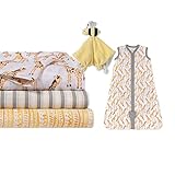 Burt's Bees Baby Unisex Baby Gift Set - Beekeeper Wearable Blanket, 3-Pack Muslin Swaddle Blankets & Plush Bee, Organic Cotton Essentials Bundle
