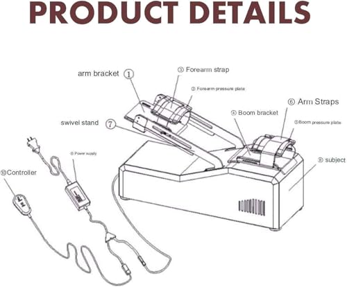 Appareil électrique de rééducation du bras coude flexion extension articulation - 6