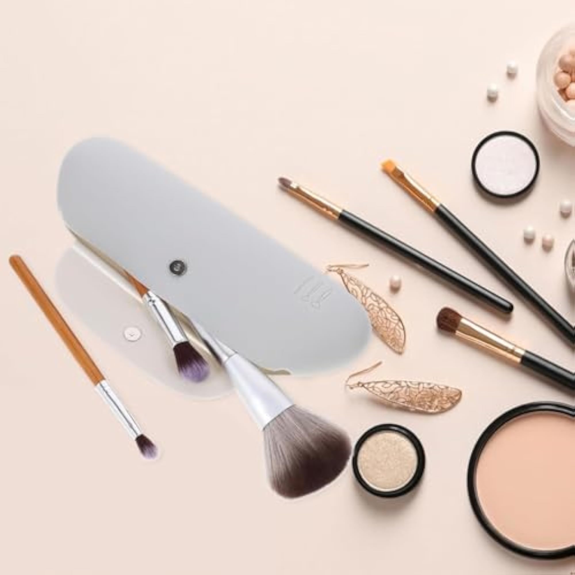 Silicone Makeup Brush Organizer, Portable Holder Case