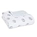 aden + anais Dream Blanket, 100% Cotton Muslin, 4 Layer lightweight and breathable, Large 47 X 47 inch, Thistle - Hedgehog