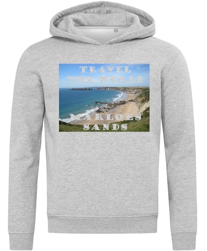 Sweat à capuche Marloes Sands en coton gris idéal pour voyager léger