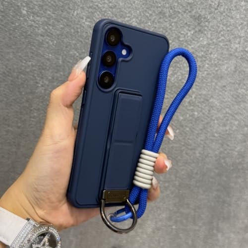 Étui silicone souple Galaxy S25 Ultra coque bleu marine idéale pour protéger le téléphone en voyage