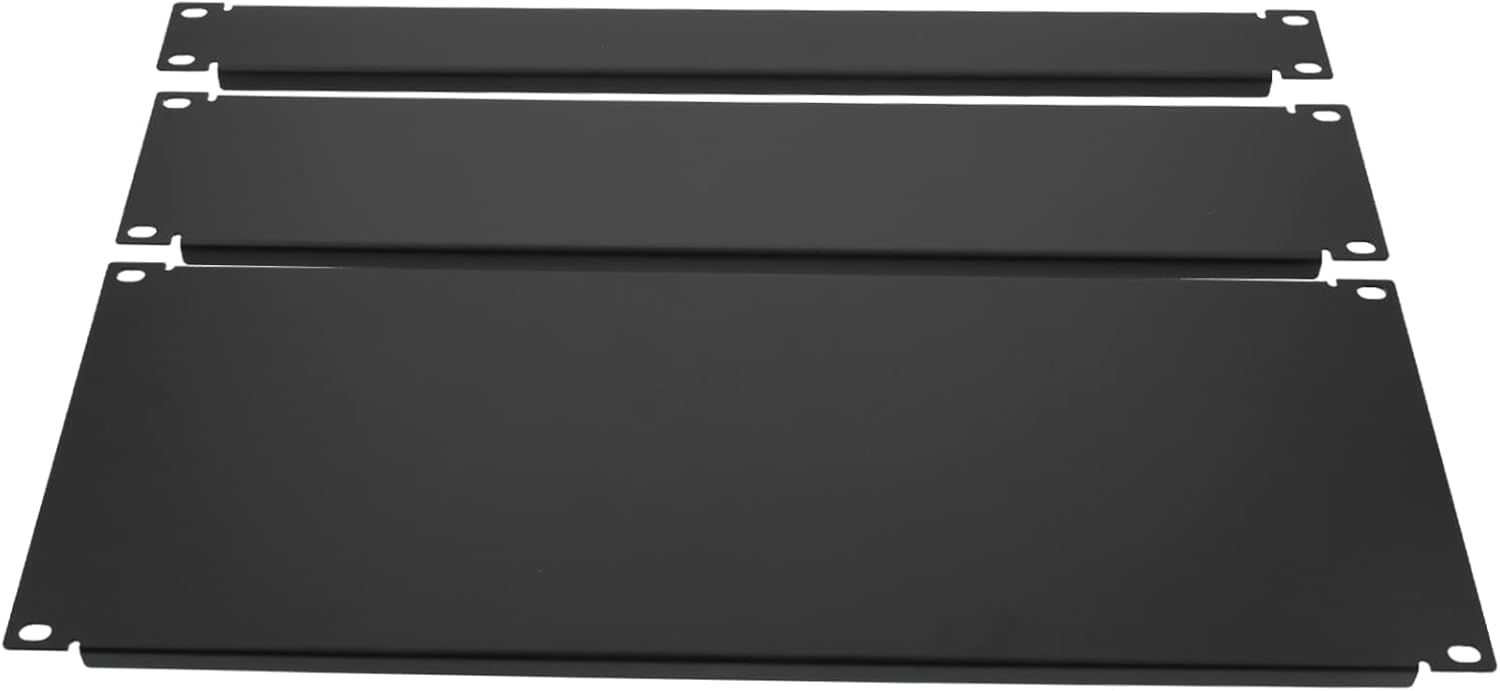 3pcs 1U/2U/3U Protective Covers for Equipment Cabinets Sturdy Line Frame Accessories Screws for Rack Protection and Organization