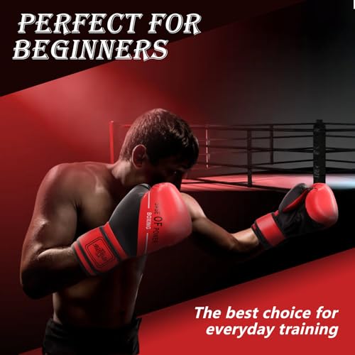 7Pcs Boxing Equipment Set for Beginners Including a Boxing Reflex Ball 1 Pair of 6 oz Boxing Gloves Hand Wraps for Adults Youth Beginners Training Equipment