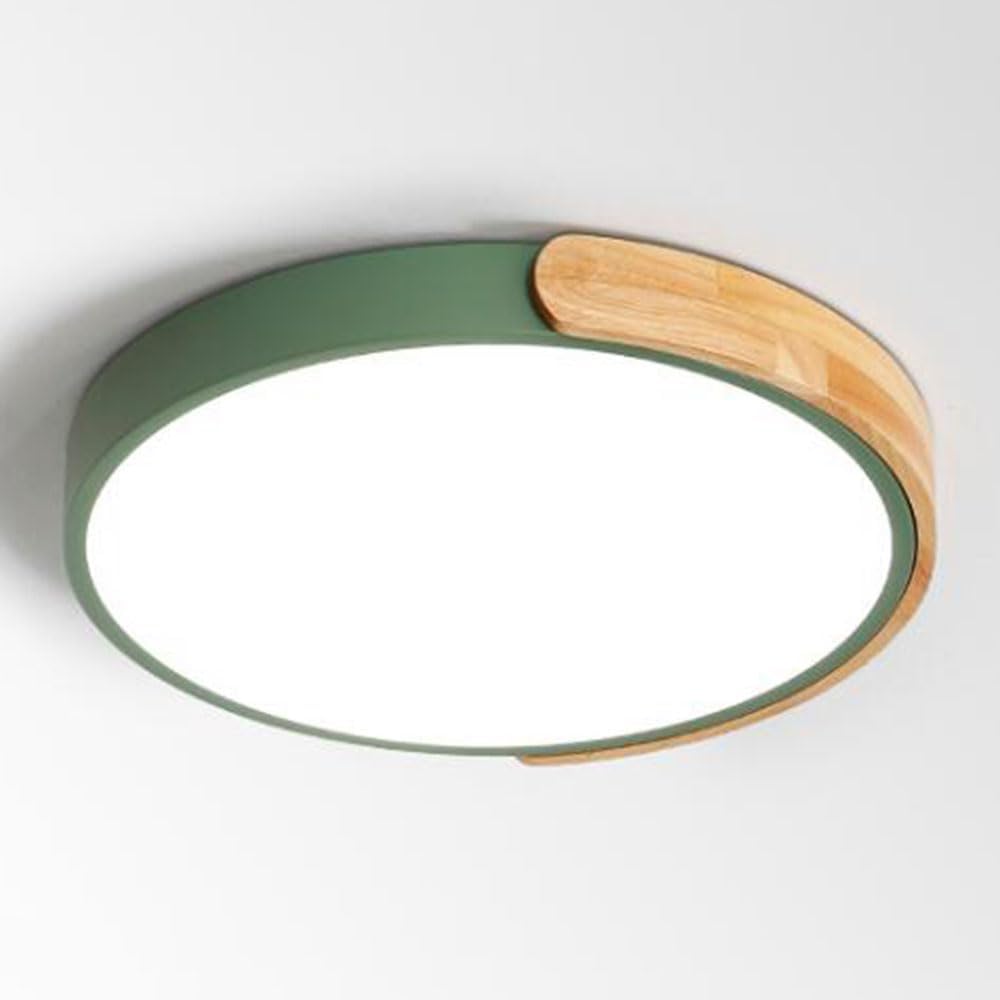 Circulararon Ceiling Lamp Indoor Flush Mount Ceiling Light Nordic Style Ultra Thin Flat Ceiling Lighting Fixture with Remote Control Modern Ceiling Lamps for Bedroom Hallway Bathroo(W/Pink