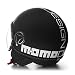 Casco Demi Jet Momo Design Fighter EVO Negro Mate/Blanco, Talla XS