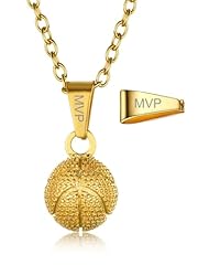 Basketball Pendant-Gold