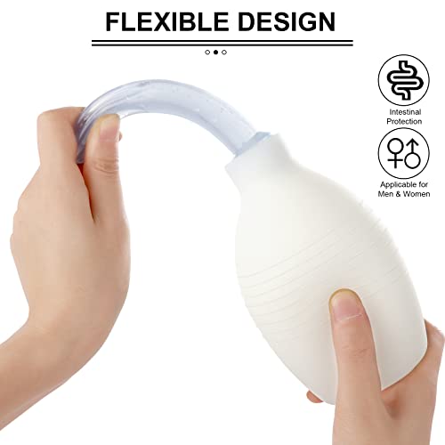 image for RANEU Enema Bulb Kit with Lube Anal Douche Superior Materials Douche f