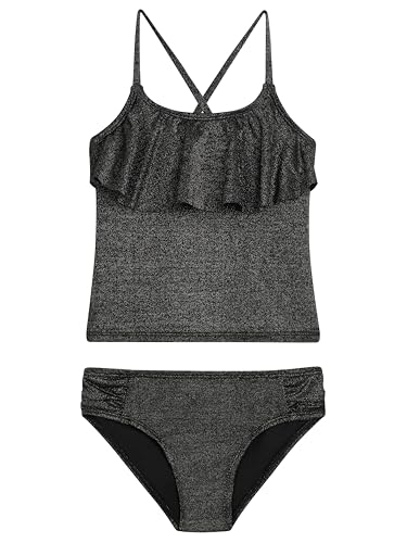 Image of Kanu Surf Girls' Charlotte Flounce Tankini Beach Sport 2-piece Swimsuit