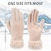 Clothirily Winter Gloves for Women - Upgraded Touch Screen Thermal Lining Warm Gloves for Cold Weather, Soft Fleece Elastic Glove Cuffs