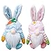 Decorazione pasquale - simyron 2 Pezzi di Gnomi Pasqua Set Bambola Peluche Senza Volto Fatti a Mano Gnomo di Peluche Pasquale per La Casa per Simpatici Regali Pasquali