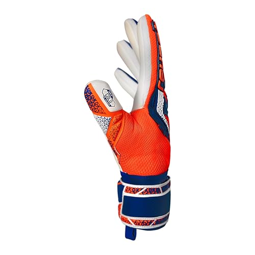 Guantes de Arquero Reusch Attrakt Freegel Gold NC, Naranja/Azul, Talla 8, Unisex miniatura 6