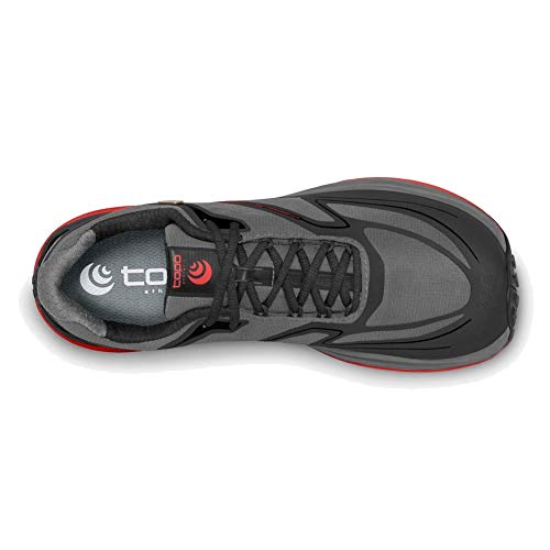 Topo Athletic Mens Hydroventure 2, Color: Charcoal/Red, Size: 12.5 (M027-125-Chared) #TOP3