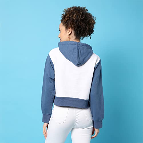 Image of PINACOLADA Women's Sweatshirt with Hoodie Regular Fit for Casual Wear | Cotton Blend Fabric | Hoodie Sweatshirt Crafted with Comfort Fit and High Performance for Everyday Wear