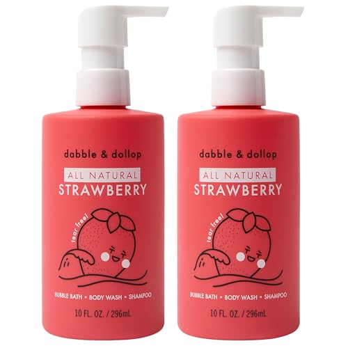 Dabble & Dollop All Natural Strawberry 3-in-1 Body...