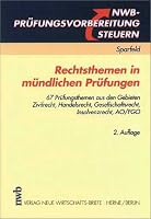 Rechtsthemen in mündlichen Prüfungen. 3482539022 Book Cover