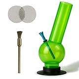 Weedness Bong en acrylique Crazy 30 cm est léger et facile à transporter, parfait pour une utilisation en extérieur ou à la maison, offrant une expérience pratique et agréable.