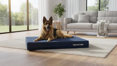 The Dog’s Bed Orthopedic Memory Foam Dog Bed for XL Dogs, Waterproof Washable Cover, Anti-Slip Base, Calming Surface – CertiPUR-Certified Foam, Real Blue Denim, 6 Inch Thick by The Dog's Balls - Image 6