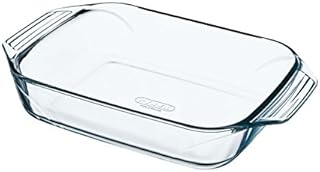 Pyrex Optimum Glass Rectangular Roaster High Resistance Easy Grip 27x17 cm, 1