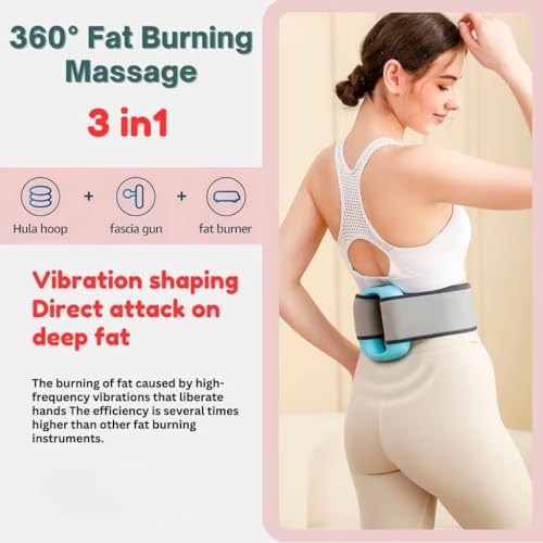 Image of 1Pack, Wearable Percussion Massage Ring - Electric Deep Tissue Massager with 8 Intensity Levels & 3 Modes, Hands-Free Muscle Recovery & Soreness Relief with Strap for Full Body.
