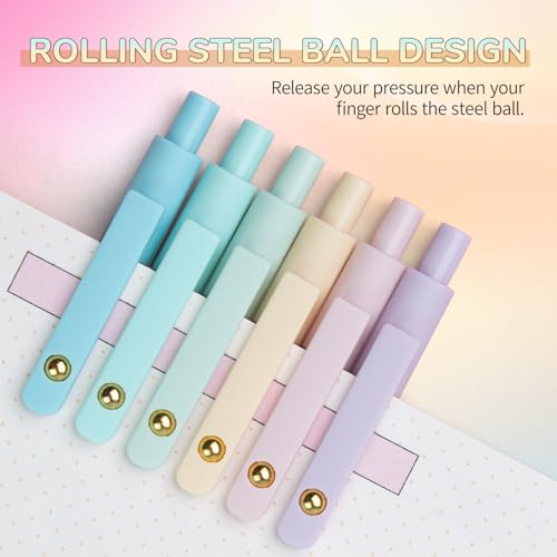 UIXJODO 12 Pcs Gel Pens 0.5mm Quick Dry Black Ink Pens Fine Point Smooth Writing Pens, Cute Office and School Supplies Gifts for Women Teacher Students (12 Pcs Ombre Gold)