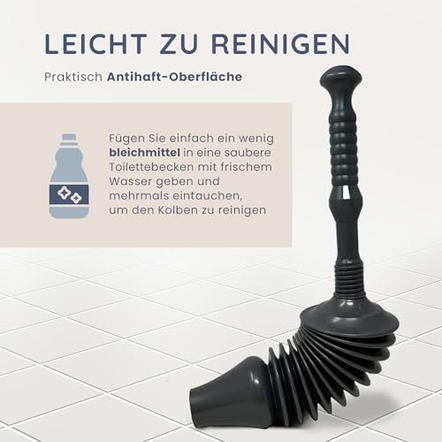 CUQOO Robuster Abflussreiniger für Waschbecken und Toilette, kleiner Kopf, Industriequalität, flexibler Abflussreiniger für Badezimmer, Küche und Dusche