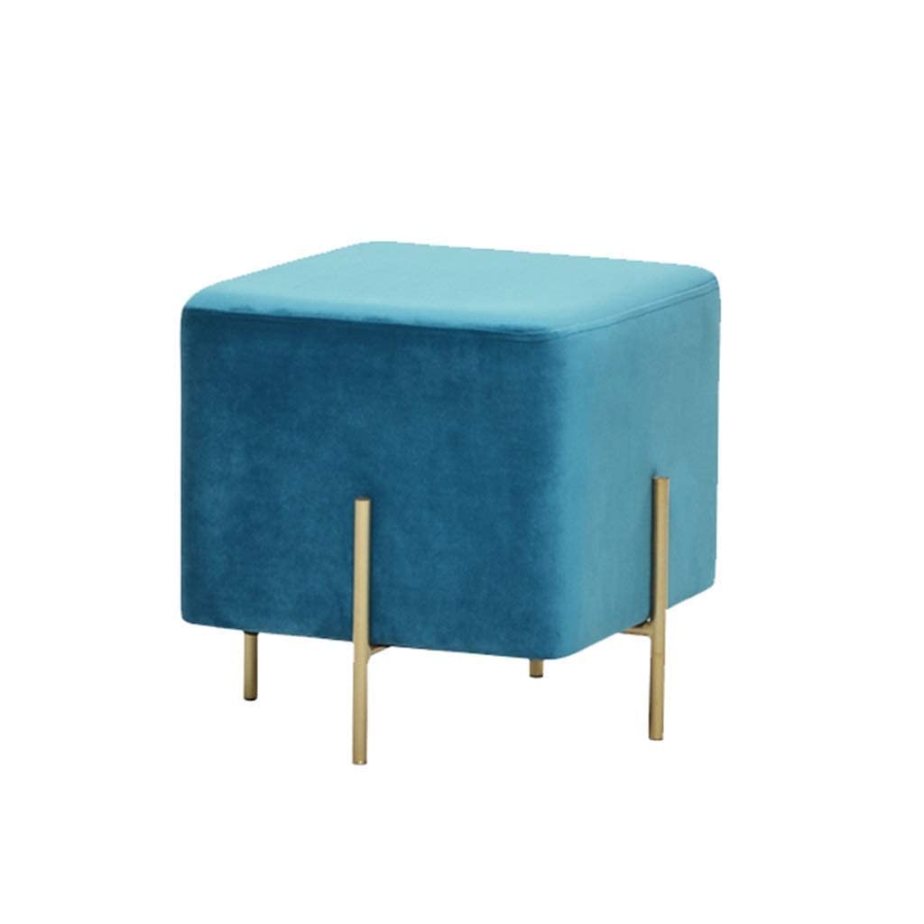 Tabouret Bas Rembourré avec Antidérapant pour Coiffeuse de Chambre