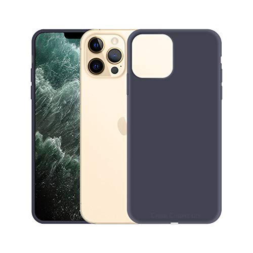 Image of Case Creation Liquid TPU Silicone Cover for Apple iPhone 13 Soft Case,Anti-Dirty Slim Case Frosted Matte Cute Candy TPU Raised Bezel (Splash of Color) Back Case Cover for iPhone 13 -Navy Blue
