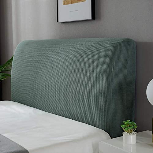 Soft Bed Head Cover - Full Wrap European Style Arc-Shaped Modern Wood Backrest Dustproof Protection Universal Stretch Fit C-160Cm(63Inch) #TOP2