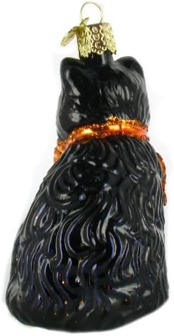 Old World Christmas Halloween Kitty Glass Blown Ornament for Christmas Tree