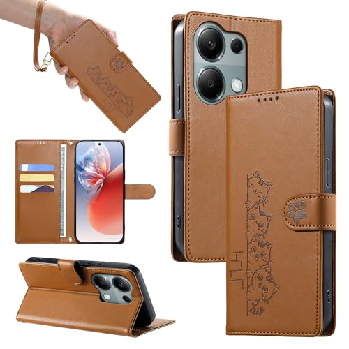 �X�}�z�P�[�X �Ή��@�� for Redmi Note 13 Pro 4G / Note 14S,�Ή��@�� for Xiaomi Poco M6 Pro 4G �X�}�z�P�[�X�y�J�[�h�X���b�g�E�E�H���b�g�E�}�O�l�b�g�J�E�t���b�v�E�X�^���h�@�\�z�X�g���b�v�t�� 