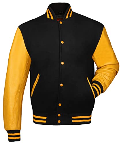 Image of Brutul Bee Original Leather Varsity Letterman Jackets Wool & Leather Original American Style Varsity Jackets