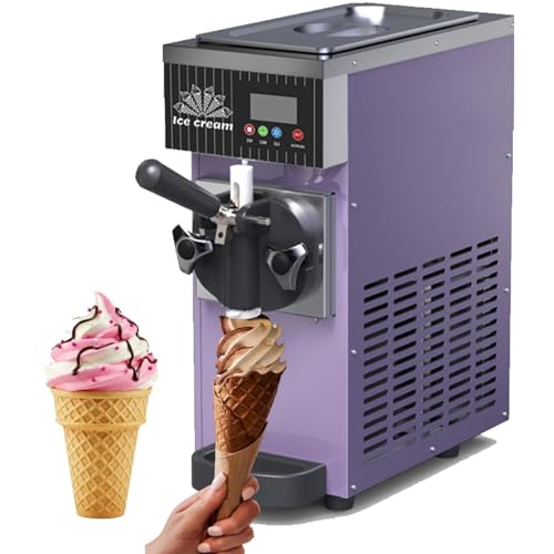 Home Soft Serve Ice Cream Machine - Countertop Maker with LCD Panel Auto Clean Pre-Cooling 4-5 Kg H