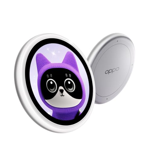 Image of Oppo Bubble Wireless Magnetic Selfie Display with 1.73 inch AMOLED Touchscreen, Remote Camera Control, Custom Wallpapers, USB-C Charging & IP54 Rating.