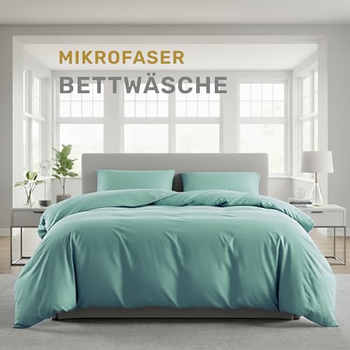 Lavea® Bettwäsche Set 4teilig – 155x220 (2X) + 80x80 (2X)...