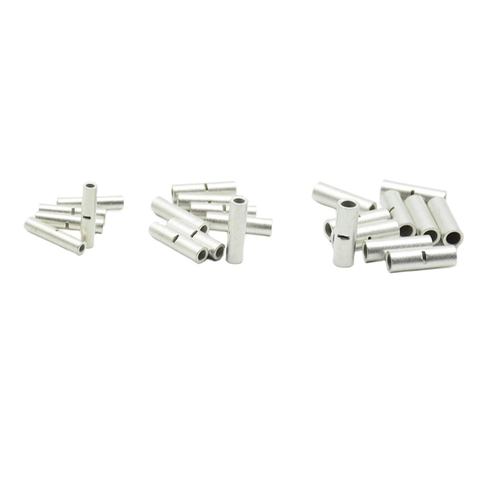 20pcs Butt Wire Connector AWG 22-10 Copper Tinned Splice Crimp Terminal Sleeve Bare Terminals Crimping Connector BN1.25/2/3.5(BN2)