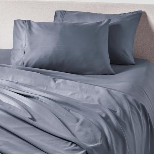 PeachSkinSheets Cooling Bed Sheets for Hot Sleepers - Ultra-Soft Breathable Peachskin Performance Fabric™, Moisture-Wicking, Deep Pocket Sheet Set, Oeko-TEX®, (King Size, French Blue)